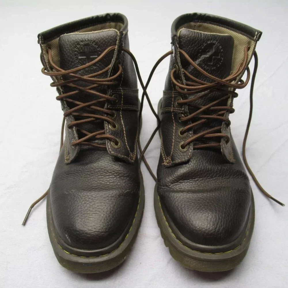 Dr Martens Roseland Boots Unisex 8 M 9 W Brown Leather Lace Up Ankle‎ Doc Read*